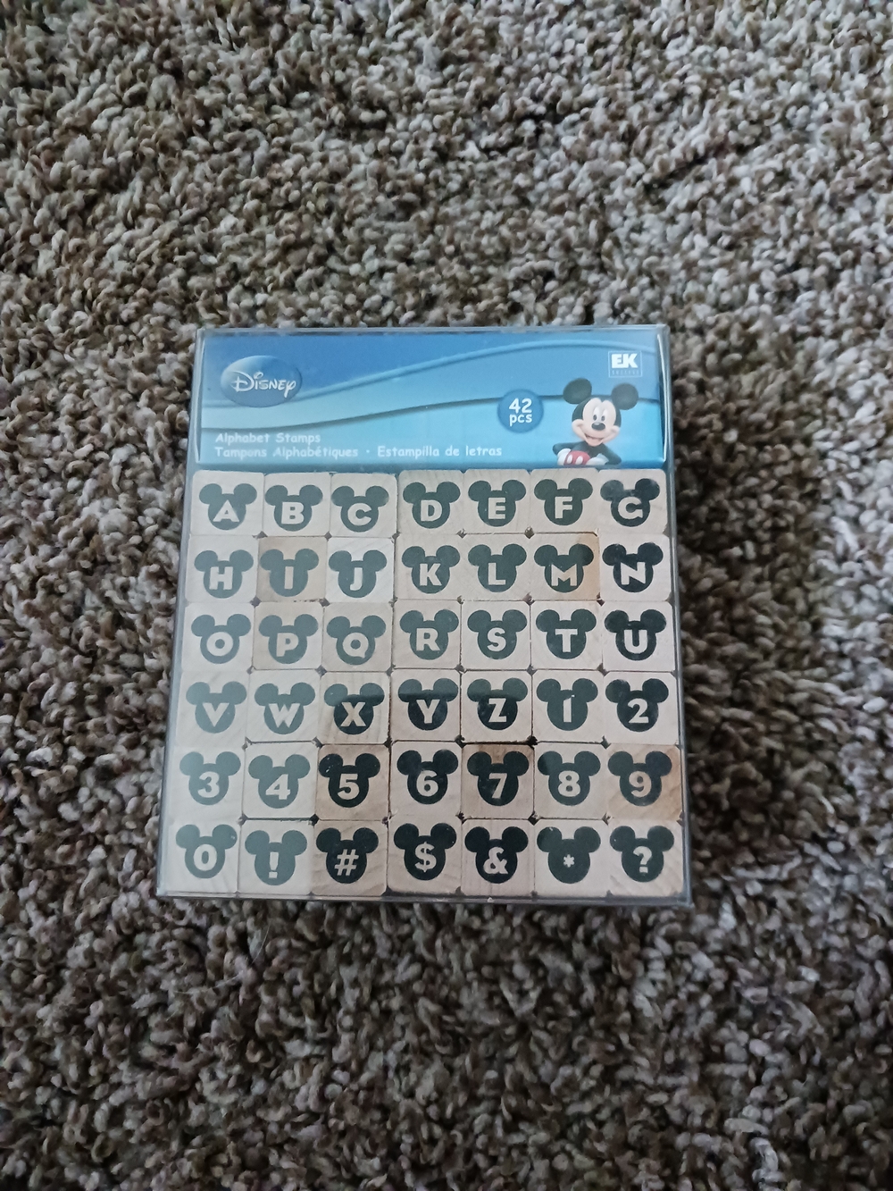 NWT Disney Mickey Mouse Themed Alphabet Stamp Set